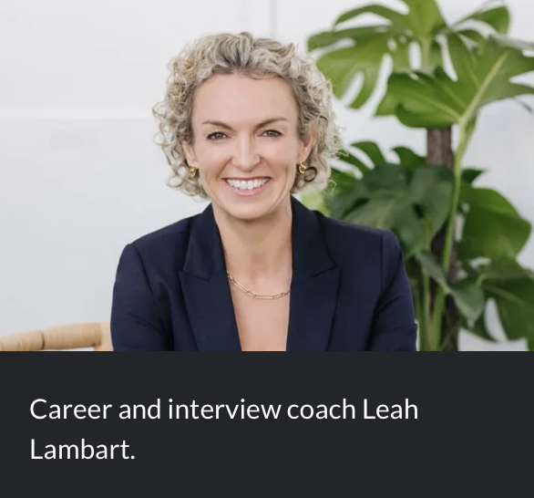 career coach Leah Lambart